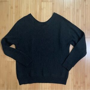 Philosophy Sweater Ribbed Size Medium Dark Grey
